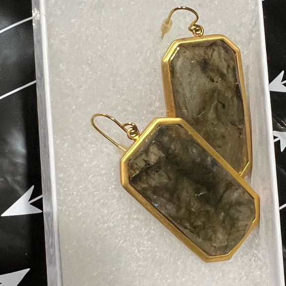 Vintage Earrings RL long mirror style !stylish & Stunning¡ - Picture 7 of 11